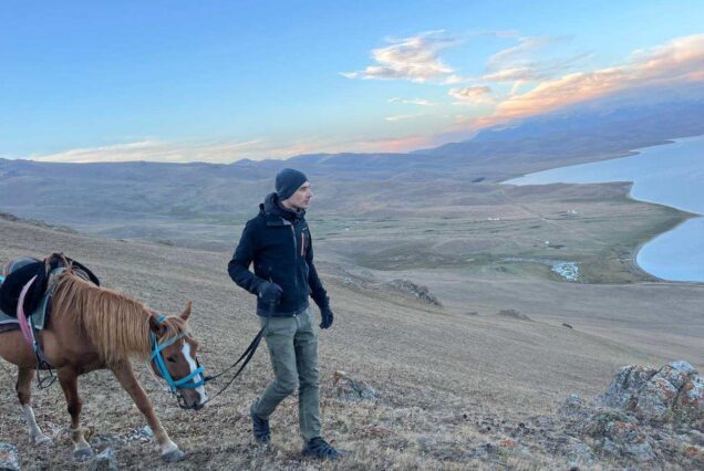 Shepherds tending their animals near Song-Kol Kyrgyz Wonders Kyrgyzstan