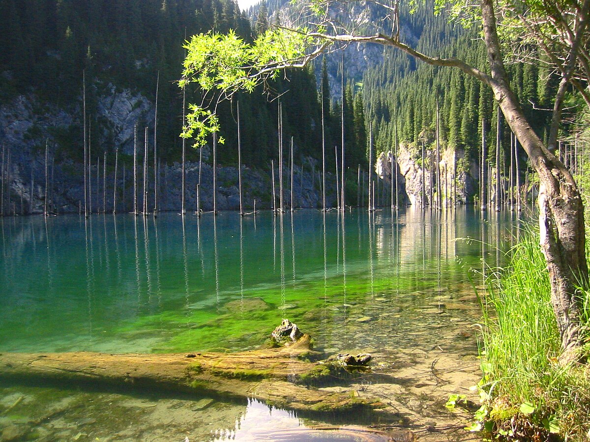 Kazakhstan Kaindy Lake Kyrgyz Wonders Kyrgyzstan